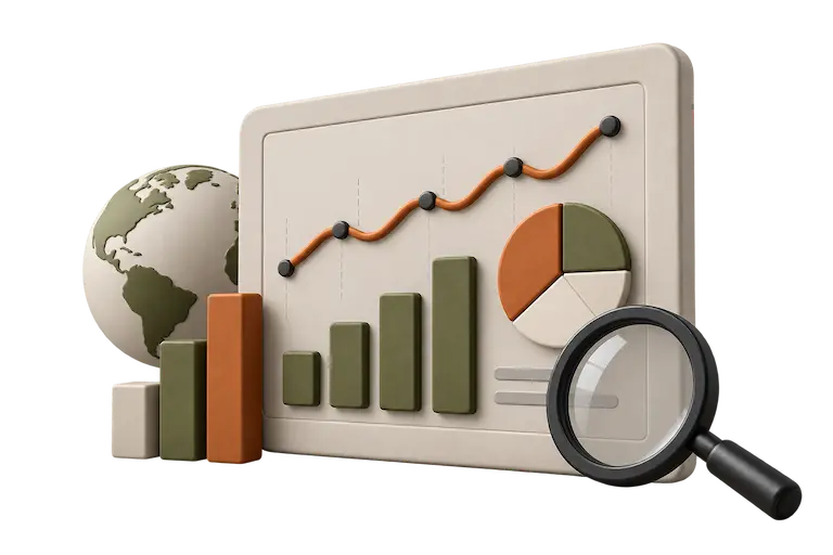 Traffic growth chart and analytics